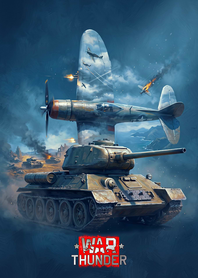 War Thunder Tank and Plane Battle