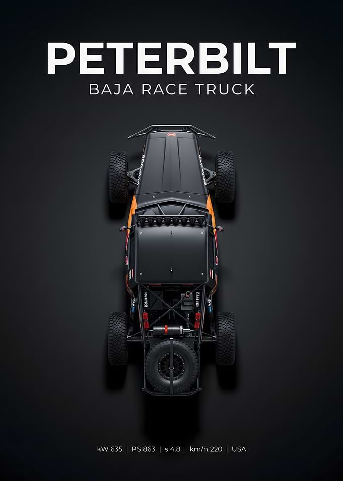 Peterbilt Baja Race Truck Poster