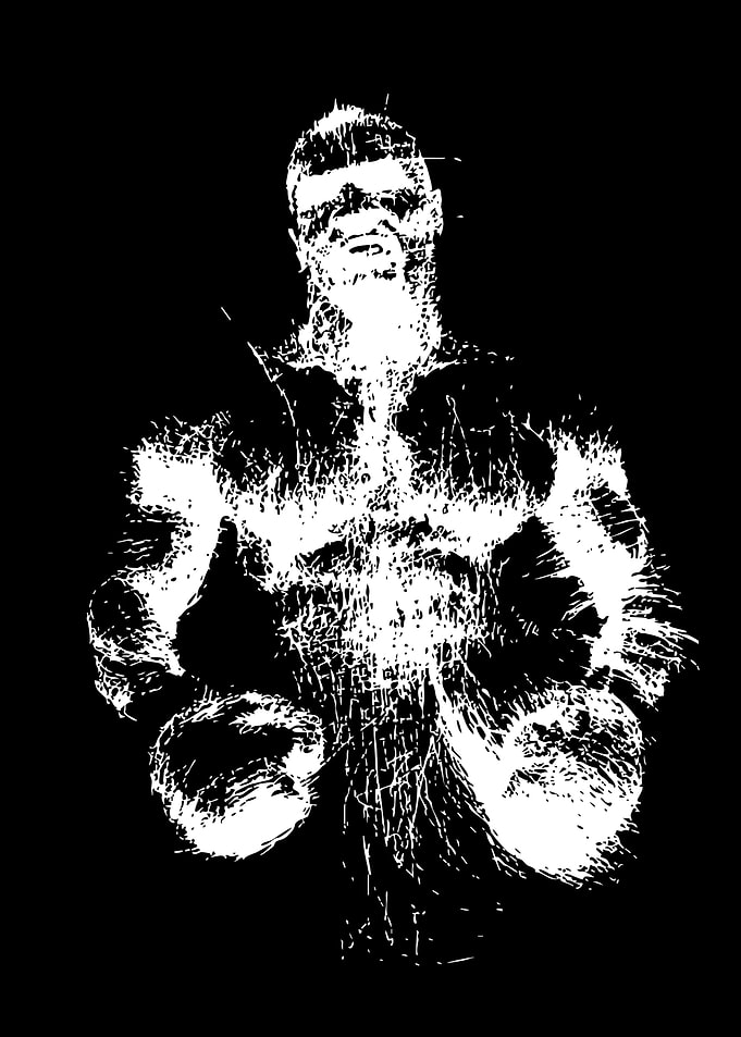 Mike Tyson Boxing Sketch Portrait
