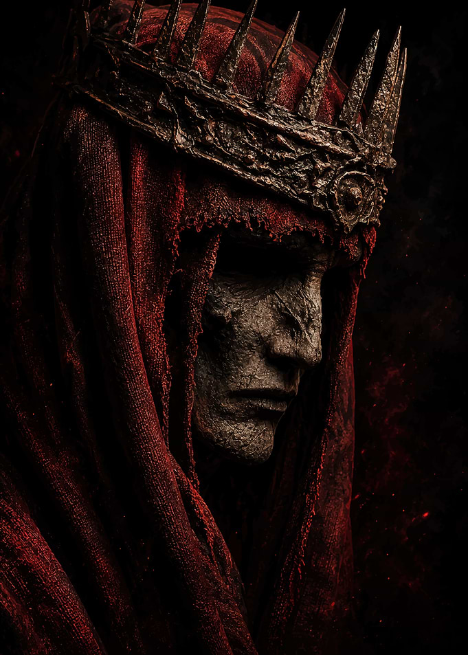 Dark Fantasy Undead King Portrait