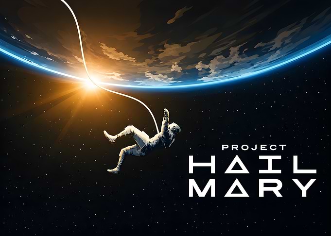 Project Hail Mary Space Poster