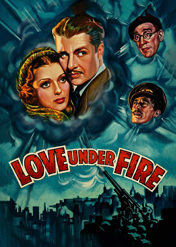 Love Under Fire Vintage Movie Poster