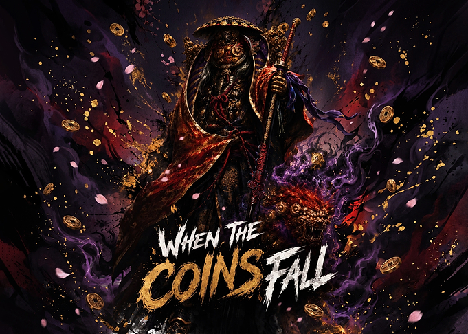When the Coins Fall Samurai Art