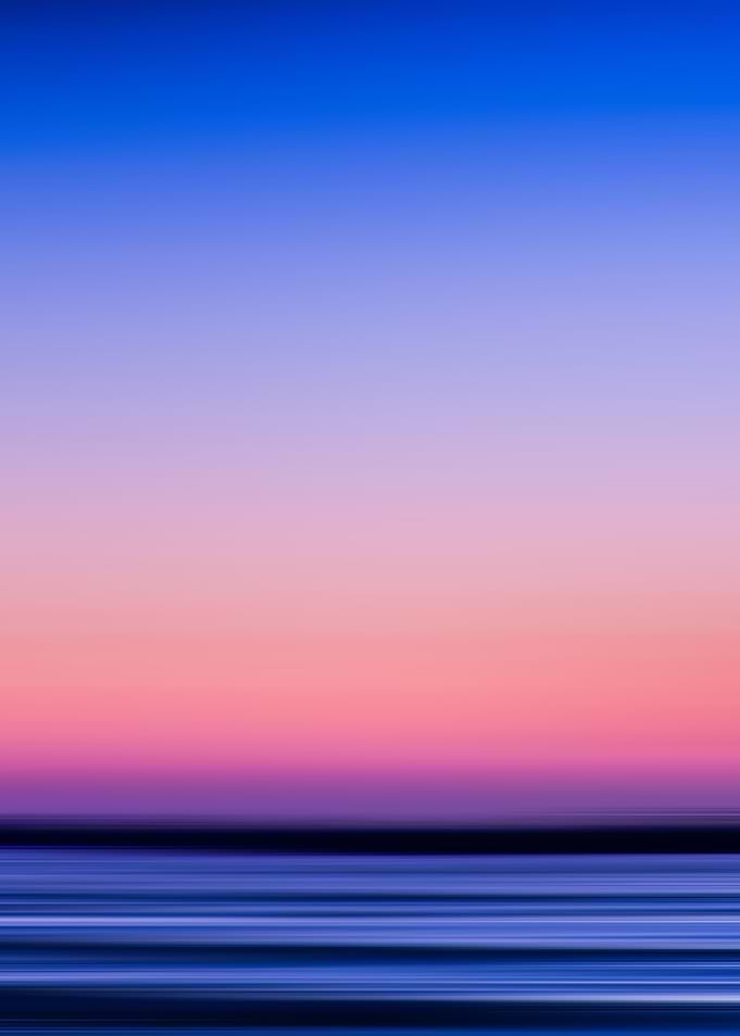 Minimalist Sunset Gradient Over Water