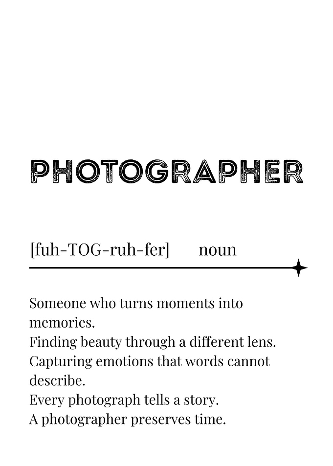 Photographer Definition