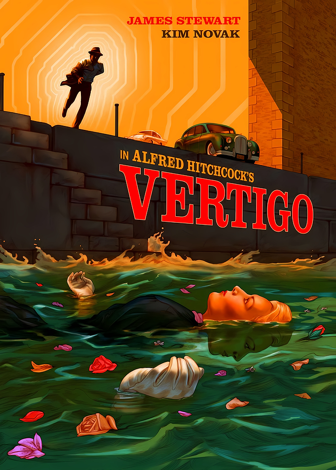 Alfred Hitchcock's Vertigo Movie Poster