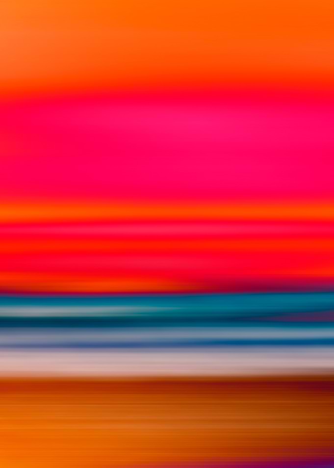 Abstract Motion Blur Sunset Landscape