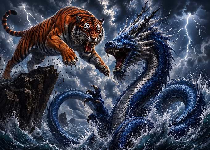 Tiger and Dragon Epic Battle