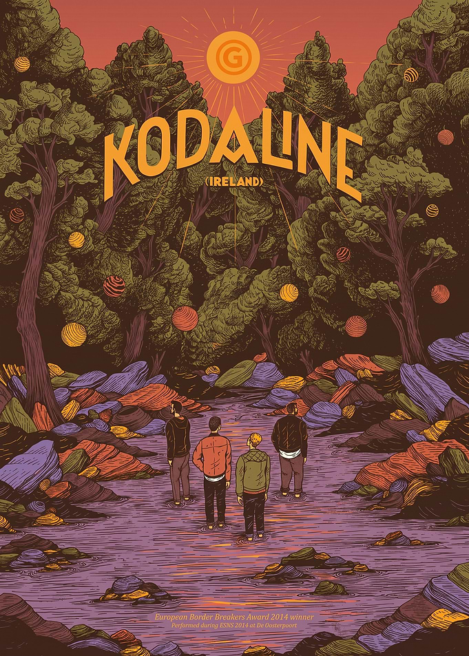 Kodaline Concert Poster Illustration