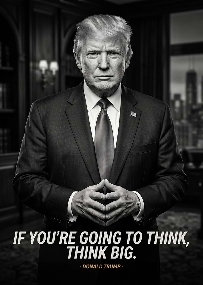 Donald Trump Inspirational Quote Poster