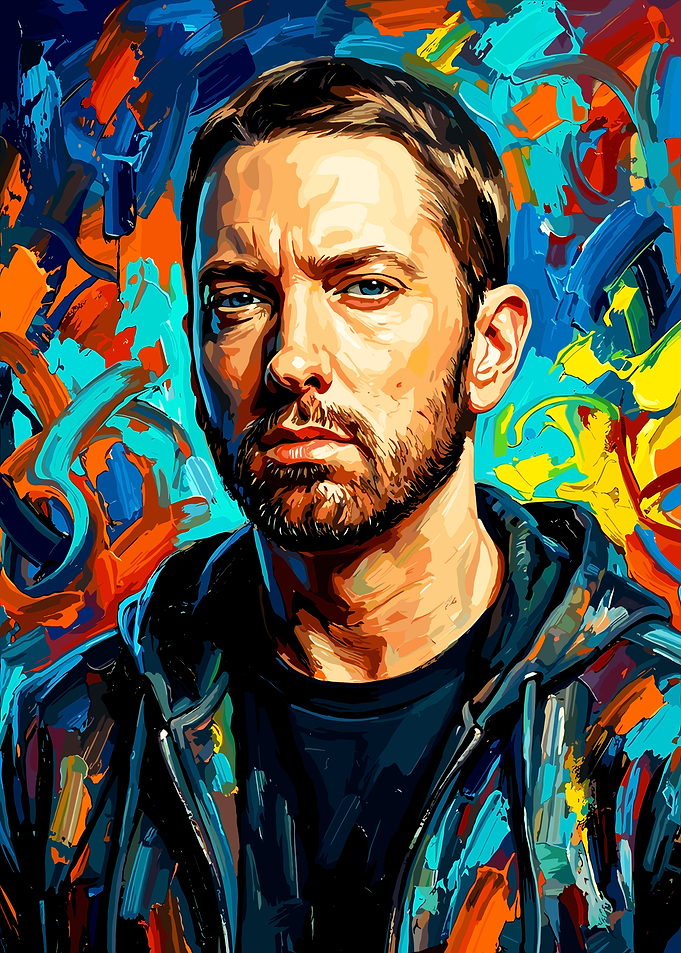 Eminem Abstract Portrait Art