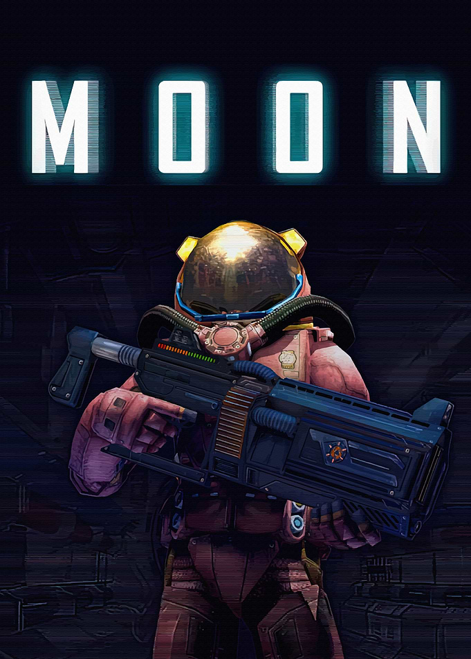 Futuristic Astronaut Soldier Poster