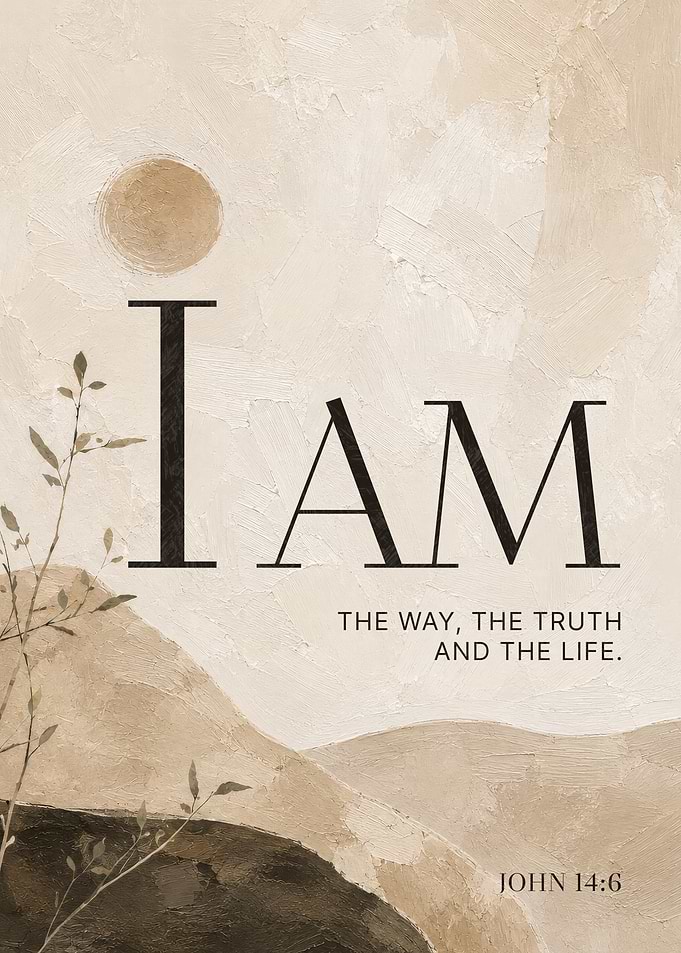 I Am The Way Bible Verse Art