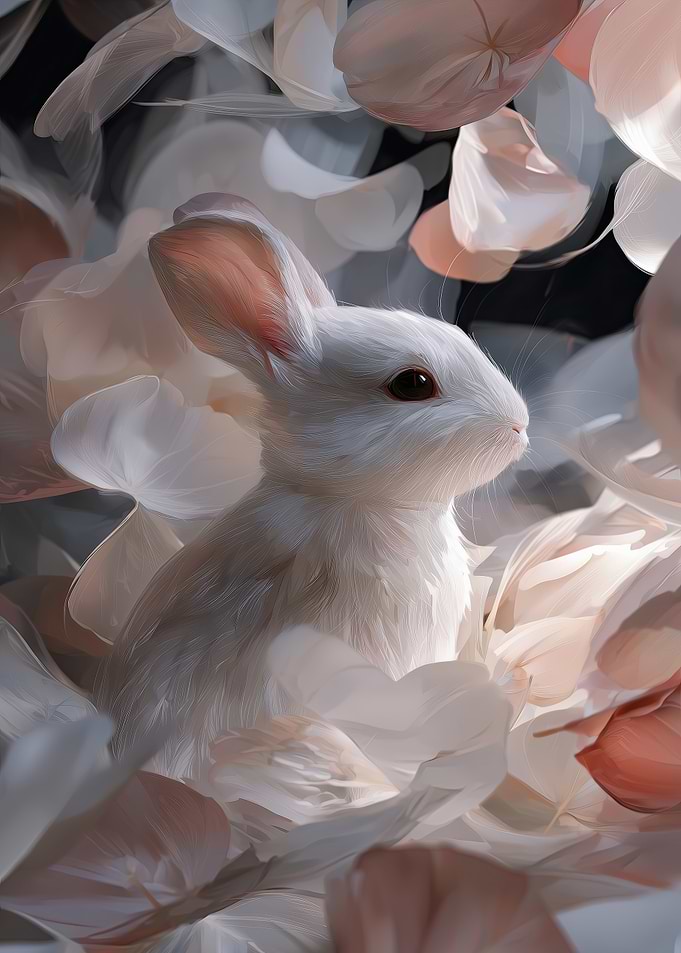 Dreamy White Rabbit