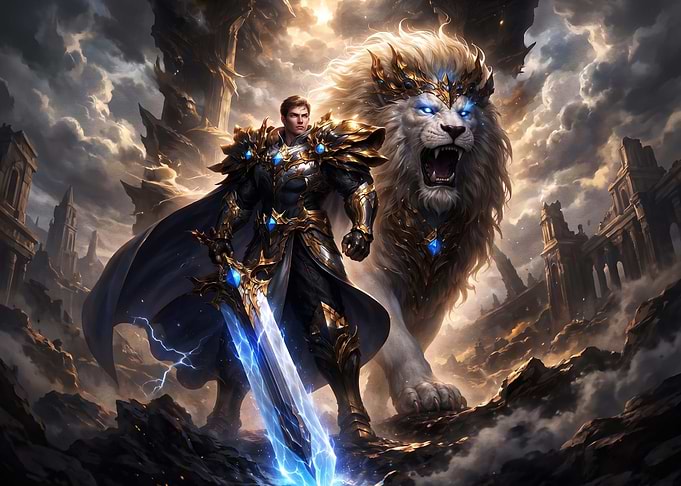 Warrior and Lion Guardian