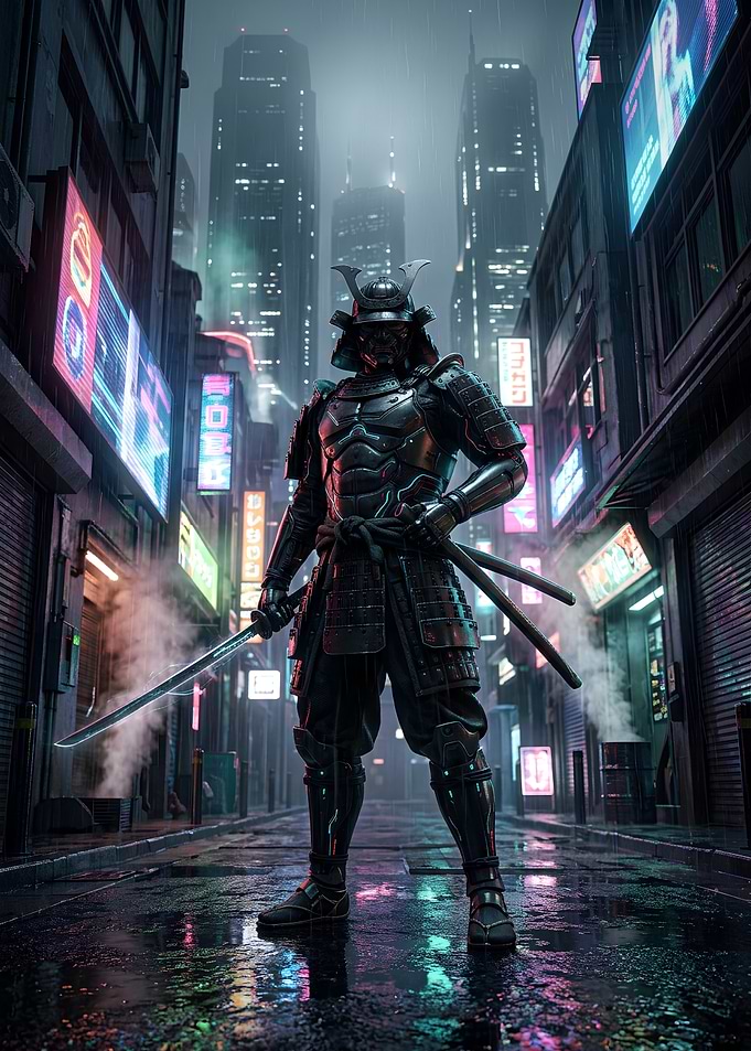 Neon Ronin — Cyberpunk Samurai