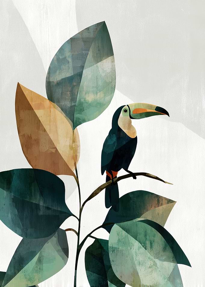 Toucan Among the Leaves