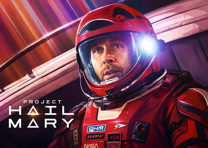Project Hail Mary Astronaut Poster
