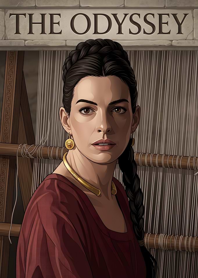 Penelope from The Odyssey Illustration