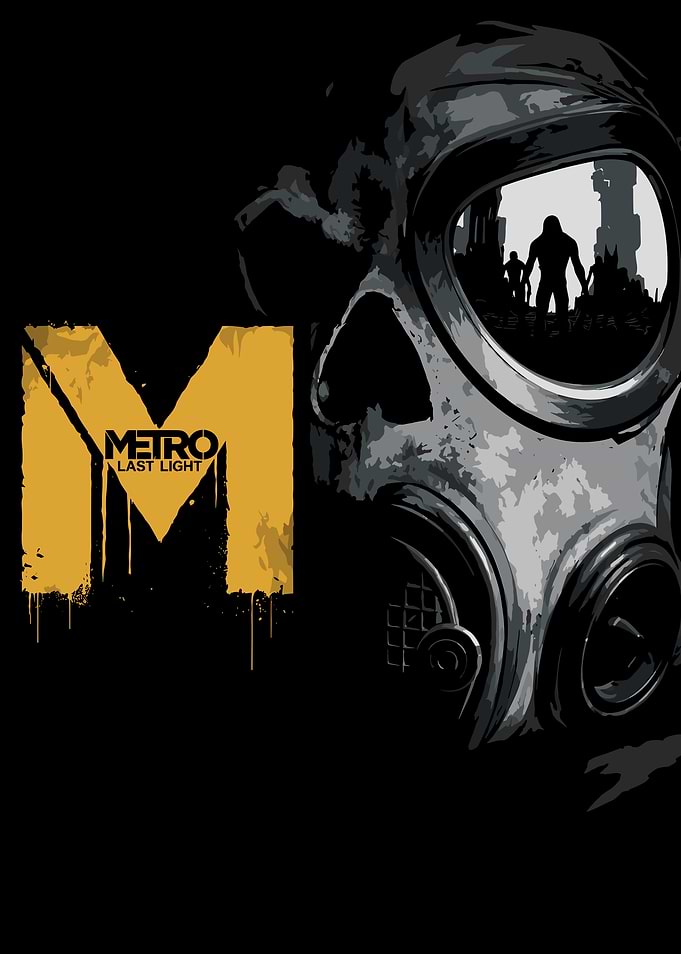 Metro Last Light Gas Mask Poster
