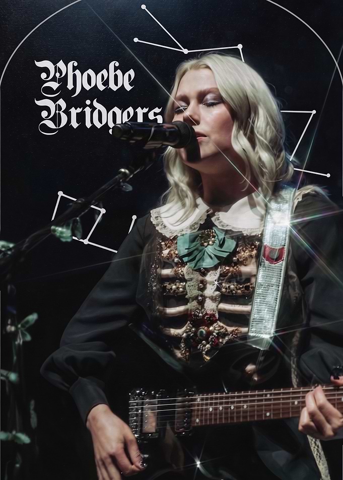 Phoebe Bridgers Live Performance Poster