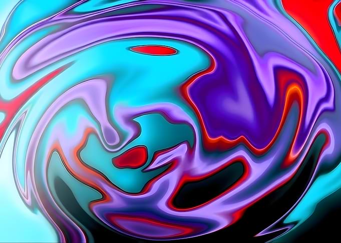 Vibrant Abstract Liquid Swirl Pattern