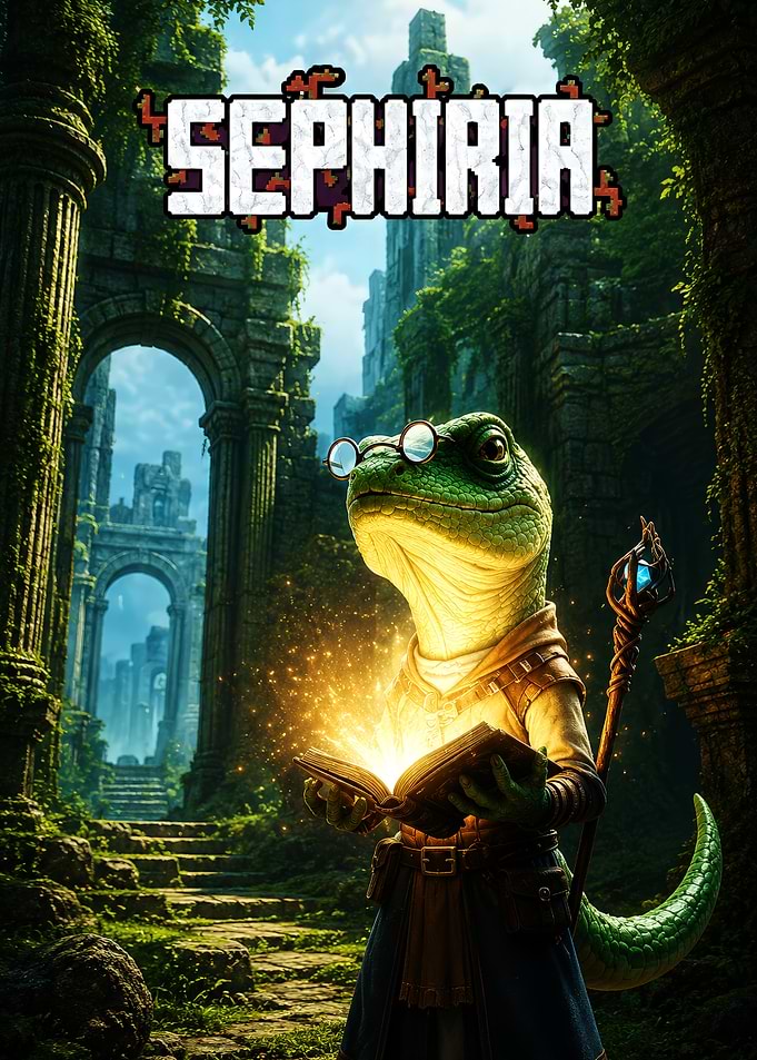 Sephiria Fantasy Game Poster