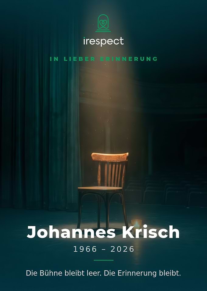 In Memoriam Johannes Krisch Memorial Poster