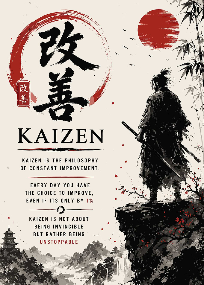 Lone Samurai Red Sun Japanese Wall Art