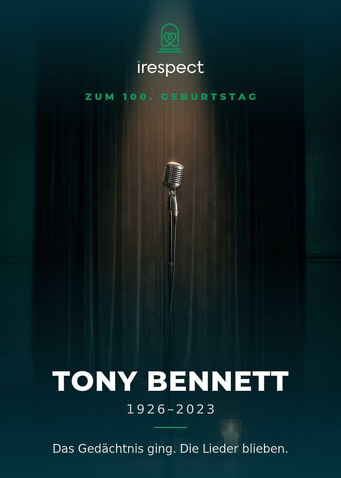 Tony Bennett Memorial Tribute Poster