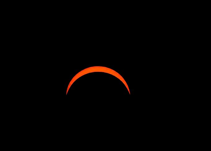 Partial Solar Eclipse Crescent