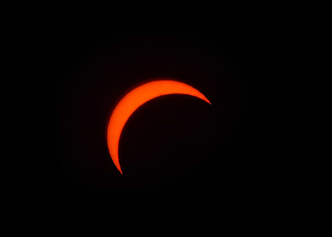 Partial Solar Eclipse Crescent