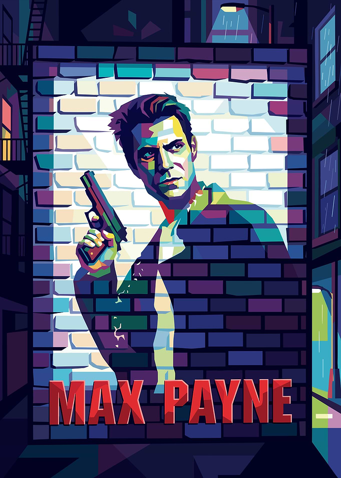 Max Payne Pop Art Poster