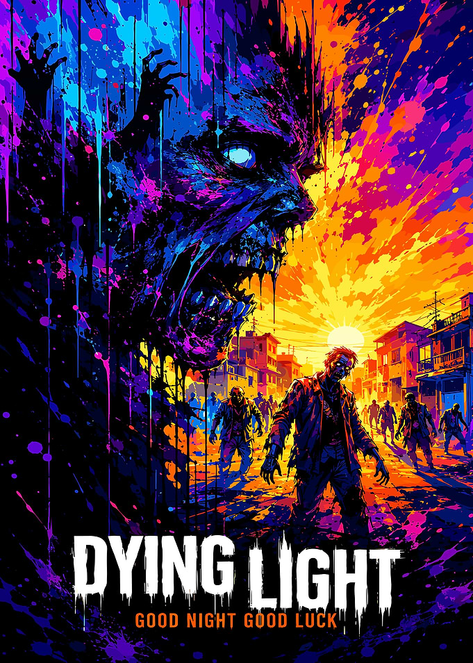 Dying Light Zombie Apocalypse Poster