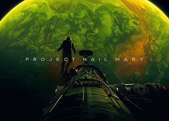 Project Hail Mary Space Poster