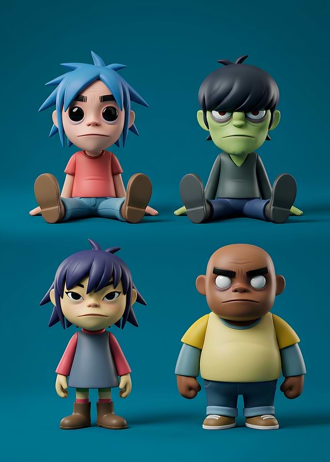 Gorillaz Band Member Vinyl Figures