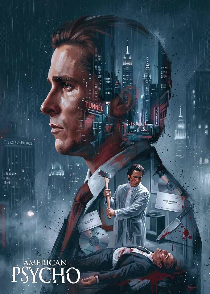 American Psycho Patrick Bateman Movie Poster