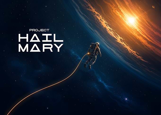 Project Hail Mary Space Poster