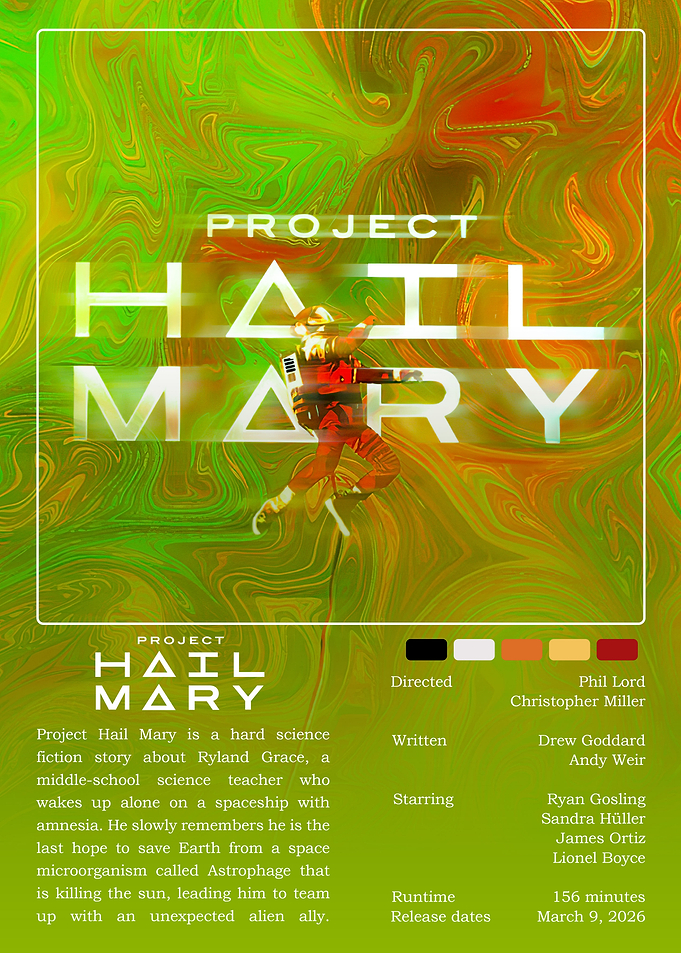 Project Hail Mary Movie Poster Concept