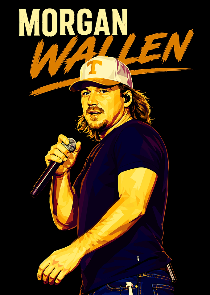 Morgan Wallen Pop Art Portrait