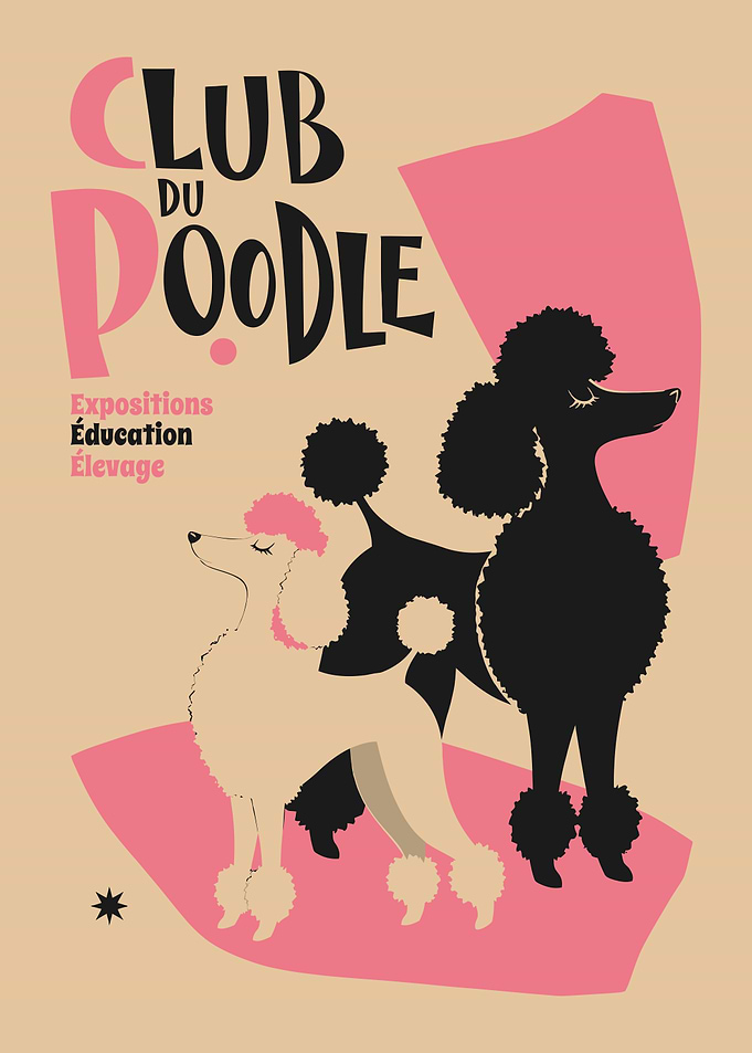Club du Poodle Vintage Poster