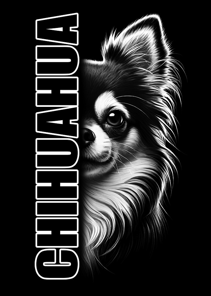 Chihuahua Portrait Graphic Design