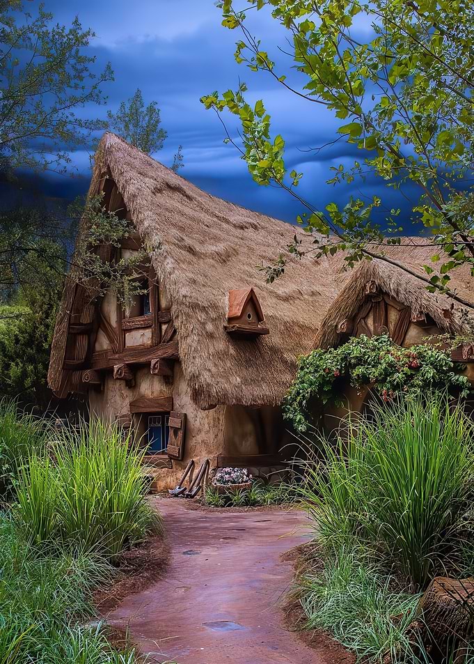 Enchanted Cottage in a Fairy Tale Forest