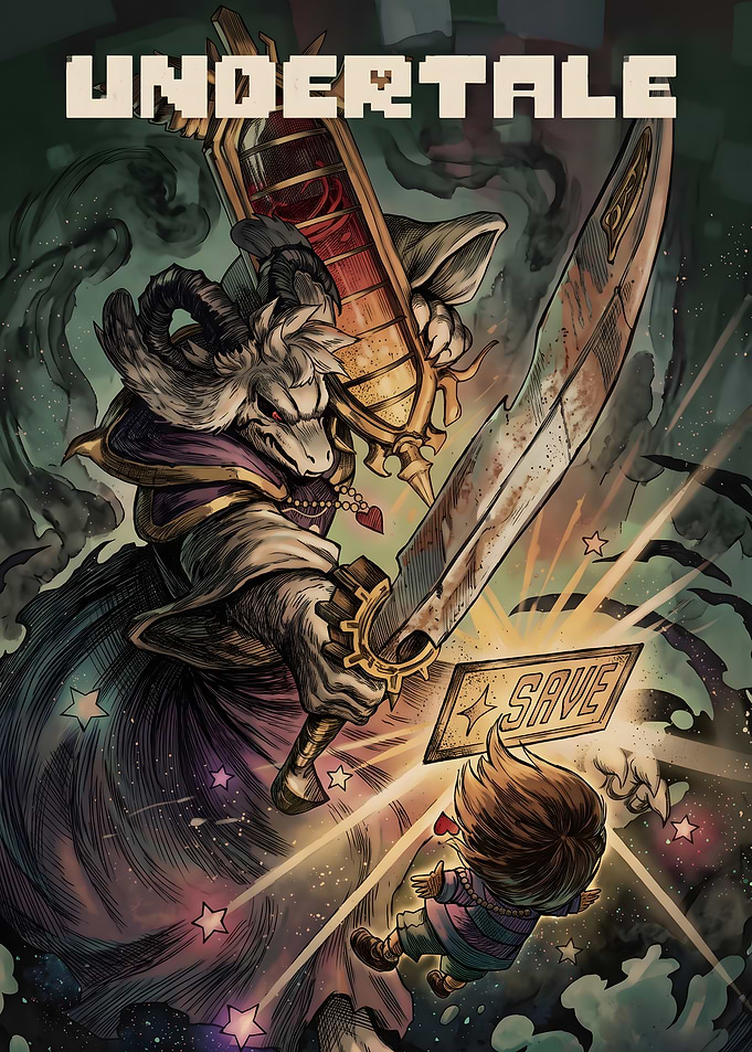 Undertale Asriel Dreemurr Battle Fan Art