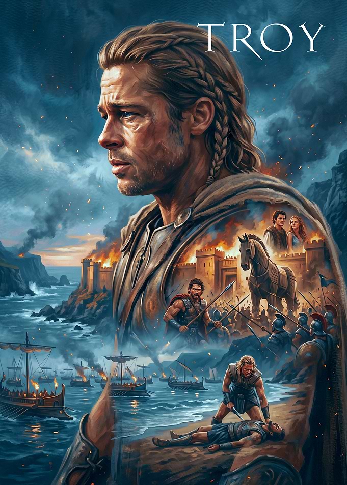 Troy Movie Poster Art