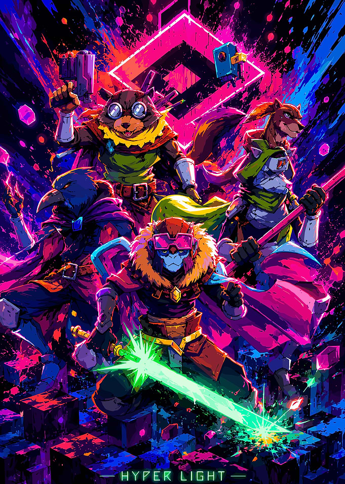 Hyper Light Drifter Team Poster