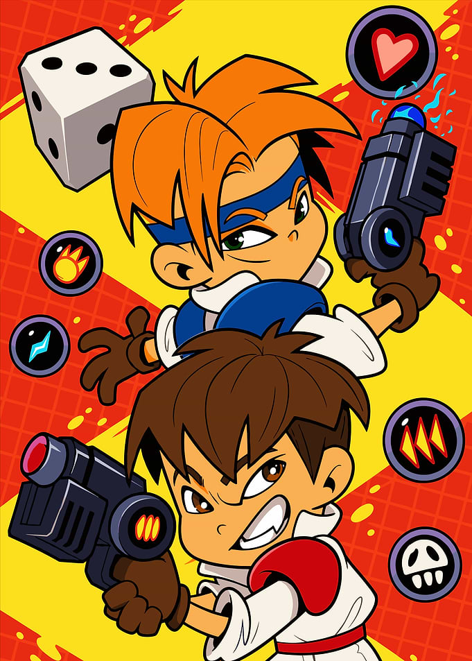 B-Daman Battle Characters Illustration