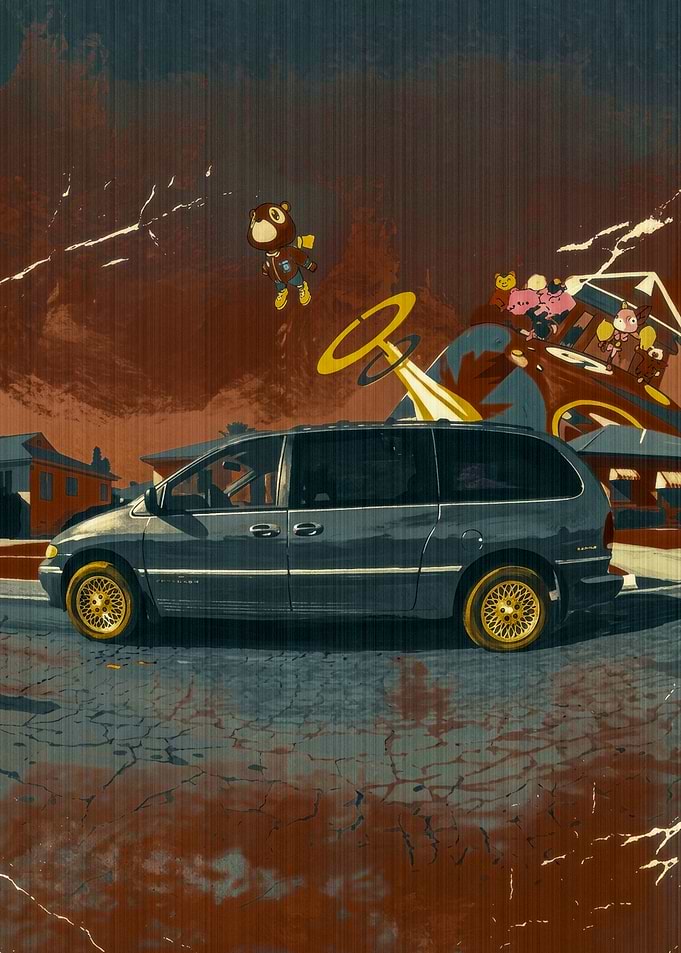 Kanye West Graduation Album Art Style