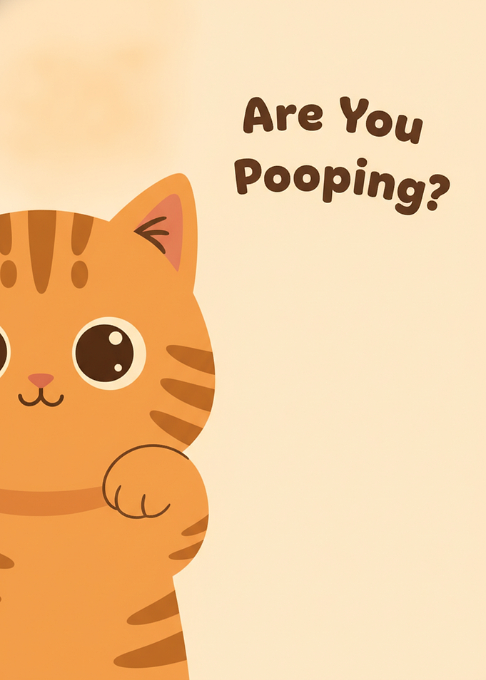 Funny Cat Bathroom Wall Art