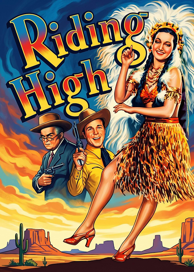 Riding High Vintage Movie Poster